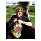 Gerd med "Tiffany"-m&oslash;nster