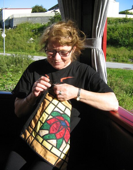 Gerd med "Tiffany"-m&oslash;nster